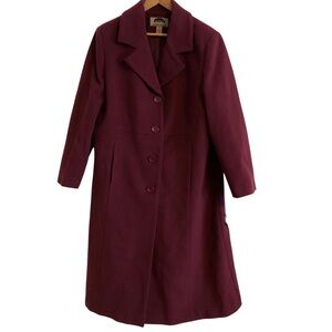 Vintage Mark Reed burgundy wool coat